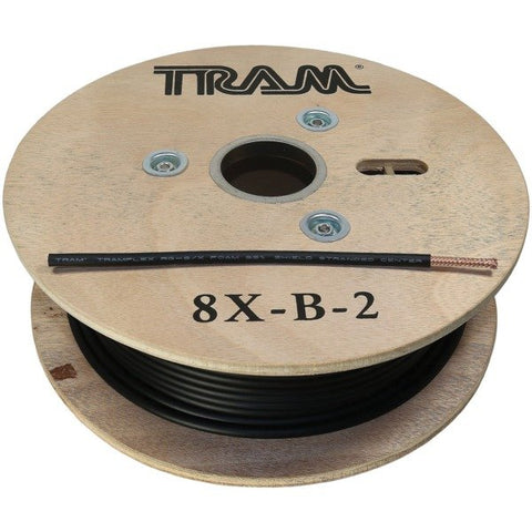 Tram 8X-B-2 RG8X Tramflex Precision RF Coax Cable (200 Feet, Black)