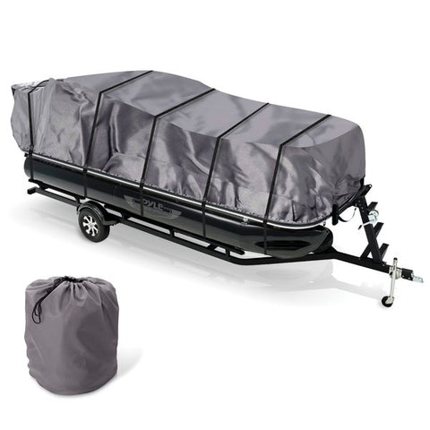 Pyle PCVHP661 Armor Shield Trailer Pontoon Boat Cover