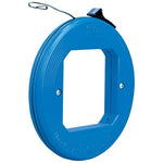 IDEAL 31-010 Blued-Steel Fish Tape with Formed Hook and Thumb-Winder Case, 50 Feet