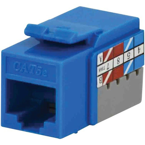 DataComm Electronics 20-3425-BL-10 CAT-5E Jacks, 10 Pack (Blue)