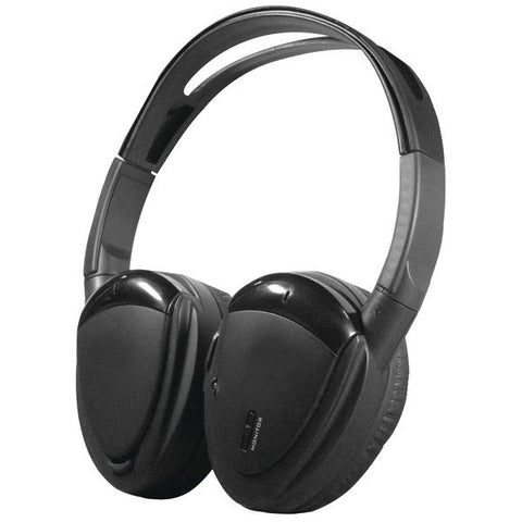 Power Acoustik HP-900S 2-Channel RF 900 MHz Wireless Headphones with Swivel Earpads for Mobile A/V Systems
