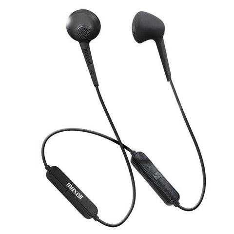 Maxell 198018 Jelleez On-Ear Bluetooth Earbuds with Microphone (Black)
