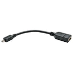 Tripp Lite U052-06N Micro USB OTG Host Adapter Cable, 6"