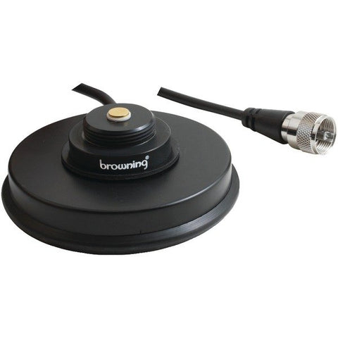 Browning BR1035 - UHF 3-5/8-In. NMO Magnet Mount with Rubber Boot and Preinstalled UHF PL-259 Connector (Black)