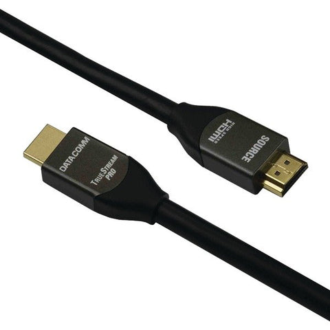 DataComm Electronics 46-1050-BK TrueStream Pro 10.2 Gbps High-Speed HDMI Active Cable with Ethernet (50 Ft.)