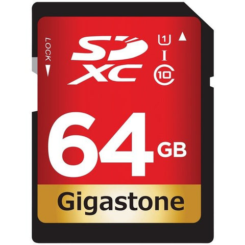 Gigastone GS-SDXC80U1-64GB-R Prime Series SDHC Card (64 GB)