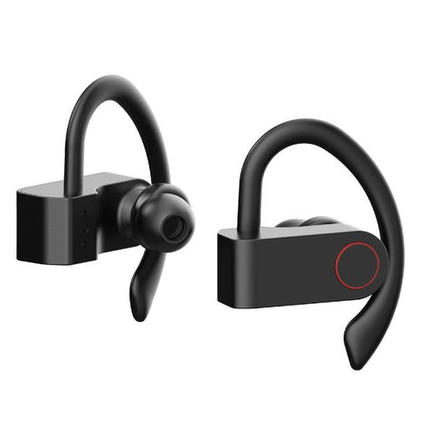 AT&T ST30-BLK Sport Bluetooth Earbuds, True Wireless with Microphone and Charging Case (Black)