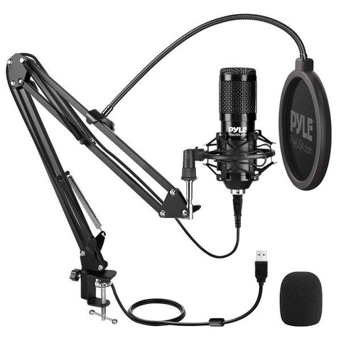 Pyle PDMIKT140 Desktop USB Podcast Microphone Kit, PDMIKT140