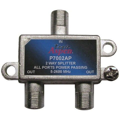 Eagle Aspen 500309 2-Way 2,600 MHz Coaxial Splitter with All-Port Power Passing