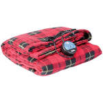 MAXSA Innovations 20014 Comfy Cruise 12-Volt Heated Travel Blanket (Red Plaid)