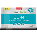 Maxell 623251/648250 CD-R 48x 700 MB/80-Minute Blank Discs on Spindle (50 Pack)