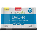 Maxell 638011 DVD-R 16x 4.7-GB/120-Minute Single-Sided Discs (50 Pack)