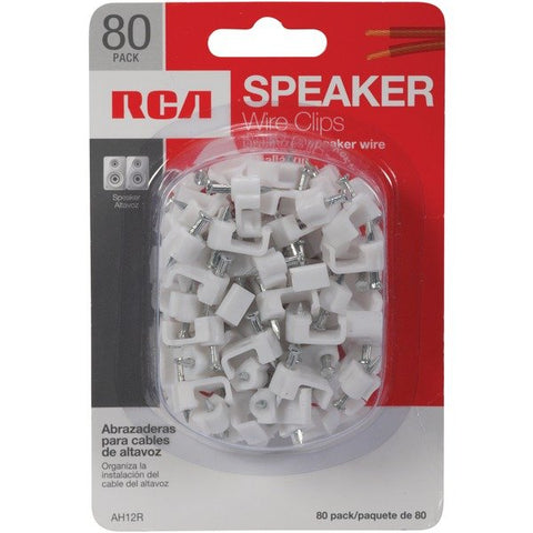 RCA AH12RV Speaker Wire Clips, 80-Count