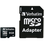Verbatim 44081 Class 10 microSDHC Card with Adapter (8 GB)