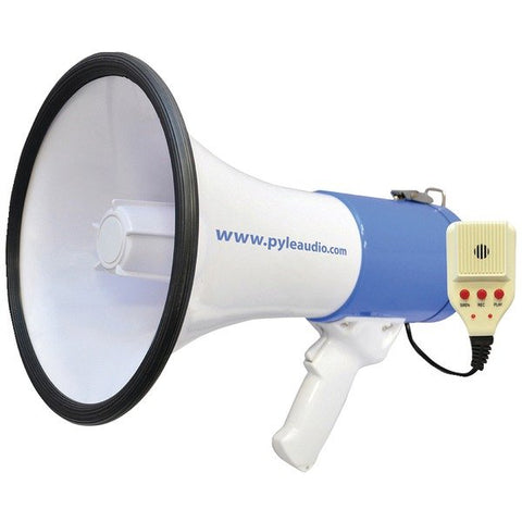 Pyle PMP59IR 50-Watt Megaphone Bullhorn with Record, Siren & Talk Modes