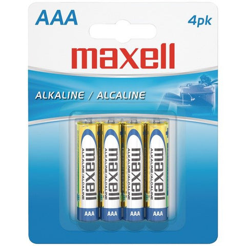 Maxell 723865 - LR034BP AAA Alkaline Batteries (4 Pack)