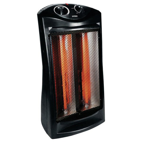 Optimus H-5235 1,500-Watt-Max Fan-Forced Quartz Tower Radiant Heater with Thermostat, H-5235