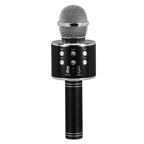 Supersonic SC-904BTK- Black Wireless Bluetooth Microphone with Built-in Hi-Fi Speaker (Black)