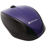 Verbatim 97994 Cordless Blue-LED Computer Mouse, Multi-Trac, 3 Buttons, 2.4 GHz (Purple)