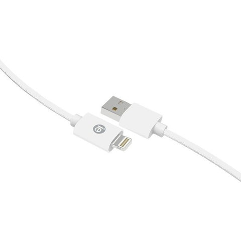 iEssentials IEN-BC10L-WT Charge & Sync Braided Lightning to USB Cable, 10ft (White)