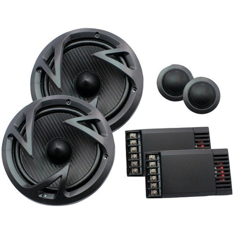 Power Acoustik EF-60C Edge Series 6.5-In. 500-Watt 2-Way Component Speaker System