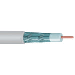 Vextra V621QWB Quad Shield RG6 Solid Copper Coaxial Cable, 1,000ft (White)