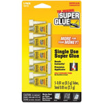 The Original SuperGlue 15175-12 Instant Adhesive Mini Tubes, 5 pk