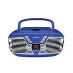 SYLVANIA SRCD211-BLUE Retro Portable CD Radio Boombox (Blue)