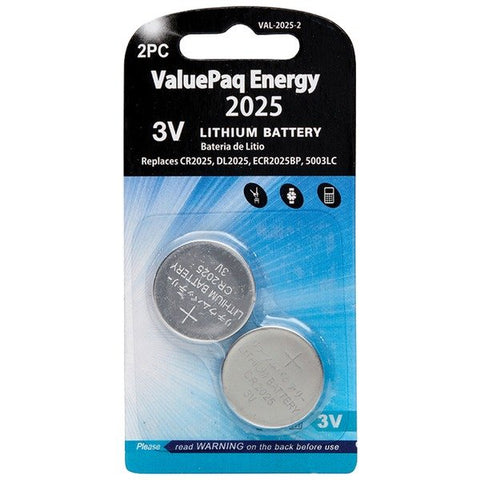 Dantona VAL-2025-2 ValuePaq Energy 2025 Lithium Coin Cell Batteries (2 Pack)