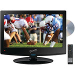 Supersonic SC-1512 15.6-In. 720p LED TV/DVD Combination, AC/DC Compatible with RV/Boat