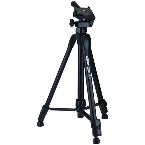 Sunpak 620-020 7-Lb.-Capacity Tripod with 3-Way Pan Head, 50.75-In. Extended Height, 2001UT