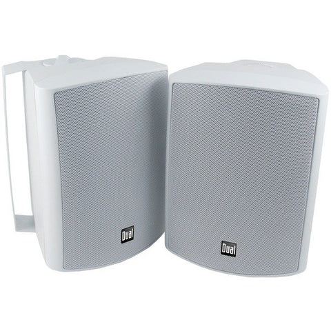 Dual LU53PW 60-Watt Continuous-Power 5.25-In. 3-Way Indoor/Outdoor Speakers, White, 2 Count