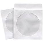 Maxell 190133 - CD402 CD/DVD Paper Storage Sleeves, 100 Pack, White