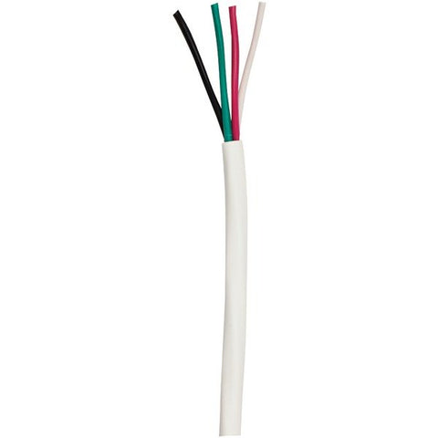 Ethereal 16-4C-BW 16-Gauge 4-Conductor 65-Strand Oxygen-Free Speaker Wire, 500 Ft., White