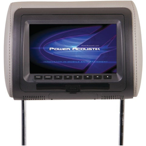 Power Acoustik HDVD-71CC 7-In. LCD Universal Headrest Monitor with DVD, IR, and FM Transmitters and 3 Interchangeable Skins