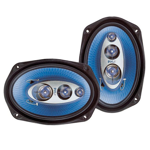 Pyle PL6984BL Blue Label 6-In. x 9-In. 400-Watt-Max 4-Way Coaxial Speakers