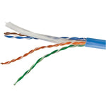 Vericom MBW6U-00934 CAT-6 U/UTP Solid Riser CMR Cable, 1,000 Ft. (Blue)