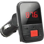 IQ Sound IQ-208BT IQ-208BT Wireless Bluetooth FM Transmitter with Large Red Display