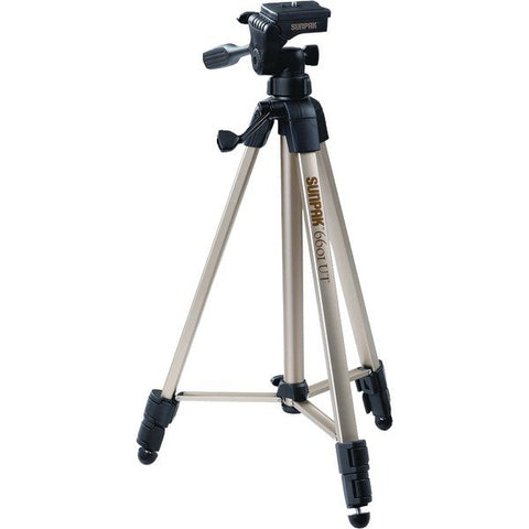 Sunpak 620-060 Tripod with 3-Way Pan Head (6601UT, 59 in. Extended Height, 8-Pound Capacity)