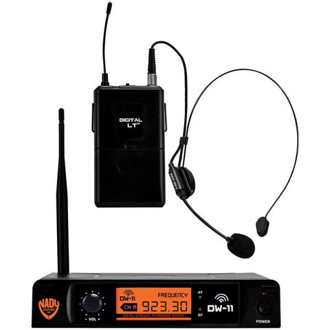 Nady DW-11-HM-ANY Single-Channel Digital Wireless Microphone System (Digital LT HM-3 Headset)
