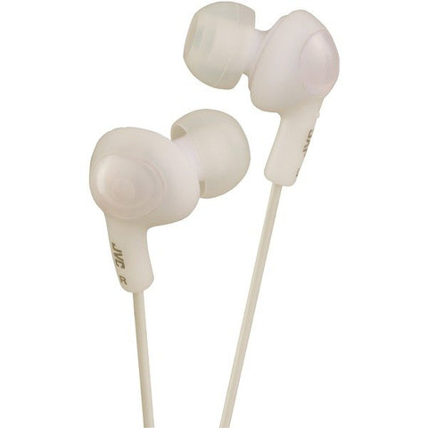JVC HAFX5W Gumy Plus Inner-Ear Earbuds, HA-FX5 (White)