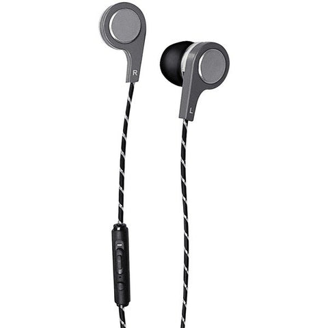 Maxell 199600 Bass 13 Metallic On-Ear Bluetooth Earbuds with Microphone, Gray