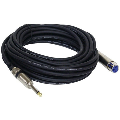Pyle PPMJL30 XLR Microphone Cable, 30ft (1/4'' Male to XLR Female)