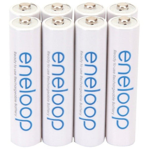 Panasonic BK-4MCCA8BA eneloop Rechargeable Batteries, AAA (8 Pack)