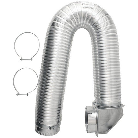 Builder's Best 112423 4" x 8ft UL Transition-Duct Single-Elbow Kit