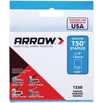 Arrow 50824 T50 Staples, 1,250 Pack (1/2 In.)