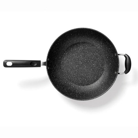 THE ROCK by Starfrit 031009-004-0000 12.5-Inch Nonstick Wok with Helping Handle