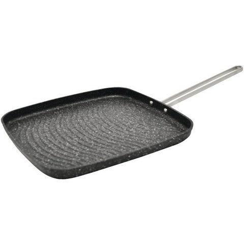THE ROCK by Starfrit 030280-006-0000 10" Grill Pan with Stainless Steel Wire Handle
