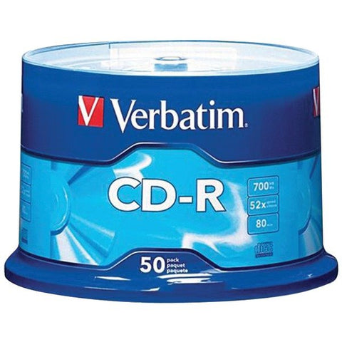 Verbatim 94691 700 MB 80-Minute 52x CD-Rs (50 Pack)