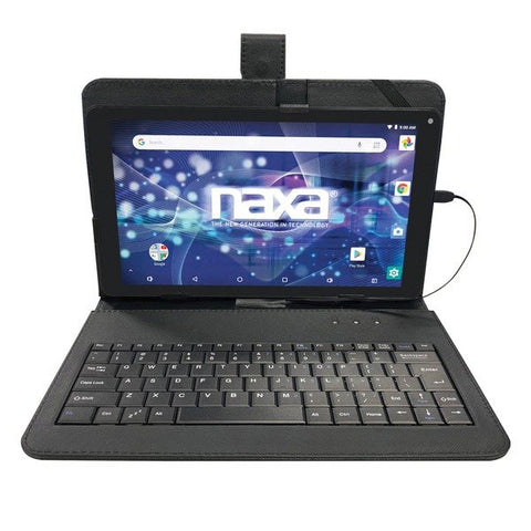 Naxa NID-1020 10.1-Inch Core Tablet with Android OS 8.1 and Keyboard